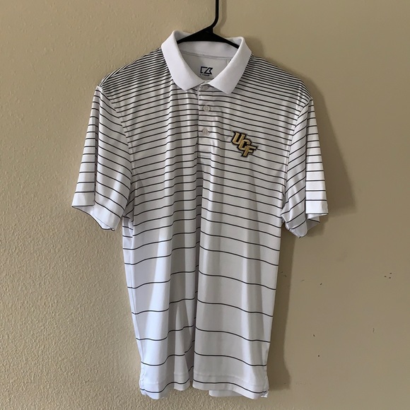 Cutter and Buck UCF Knights Dri Fit Striped Polo - Picture 1 of 4